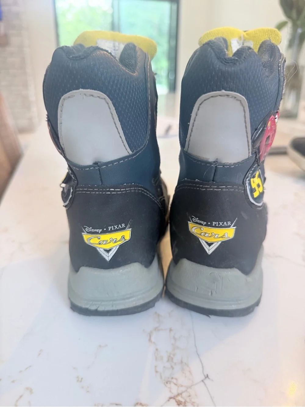 Kids Winter Snow Boot with Red Race Car Accent - 95